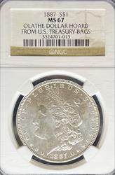 1887 Morgan Dollar MS67 NGC