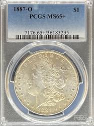 1887-O Morgan Dollar MS65+ PCGS