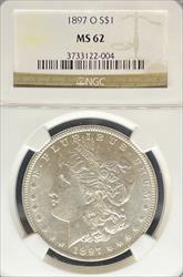 1897-O Morgan Dollar MS62 NGC