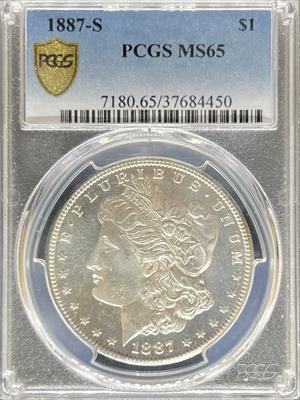 1887-S Morgan Dollar MS65 PCGS