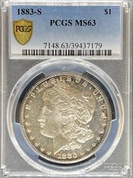 1883-S Morgan Dollar MS63 PCGS