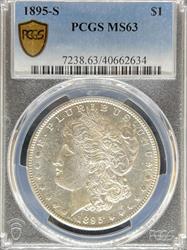 1895-S Morgan Dollar MS63 PCGS