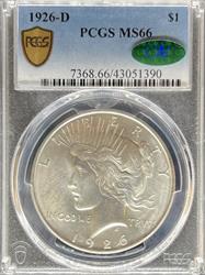 1926-D Peace Dollar MS66 PCGS CAC