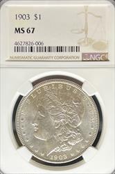 1903 Morgan Dollar MS67 NGC