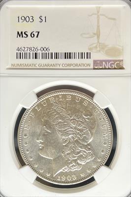 1903 Morgan Dollar MS67 NGC