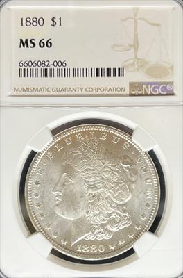 1880 Morgan Dollar MS66 NGC