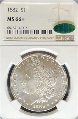 1882 Morgan Dollar MS66+ NGC CAC
