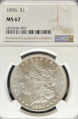 1896 Morgan Dollar MS67 NGC