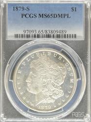 1879-S Morgan Dollar MS65DMPL PCGS