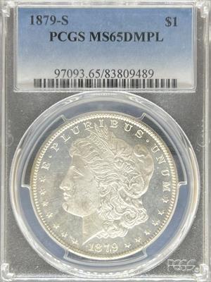 1879-S Morgan Dollar MS65DMPL PCGS
