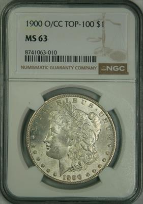1900-O/CC Morgan Dollar MS63 NGC