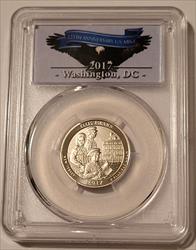 2017 S Ellis Island NP Quarter Enhanced SP70 PCGS FDI US Mint Anniversary/DC Label