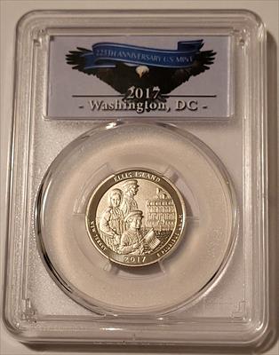 2017 S Ellis Island NP Quarter Enhanced SP70 PCGS FDI US Mint Anniversary/DC Label