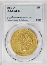 1856-O $20 Liberty EF40 PCGS
