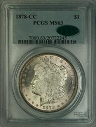 1878-CC Morgan Dollar MS63 PCGS CAC