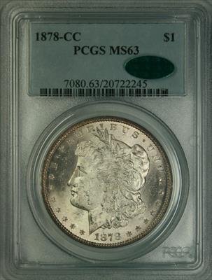 1878-CC Morgan Dollar MS63 PCGS CAC
