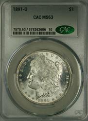 1891-O Morgan Dollar MS63 CACG
