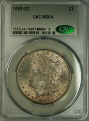 1883-CC Morgan Dollar MS64 CACG