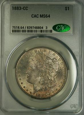 1883-CC Morgan Dollar MS64 CACG