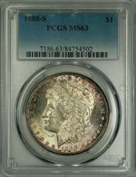 1888-S Morgan Dollar MS63 PCGS