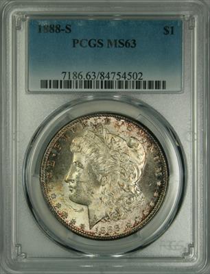 1888-S Morgan Dollar MS63 PCGS