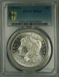 1885-S Morgan Dollar MS63 PCGS