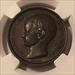 France 1856-Dated Bronze Medal Napoleon Eugene Bonaparte - Borrel MS63 BN NGC