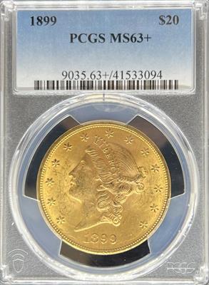 1899 $20 Liberty MS63+ PCGS