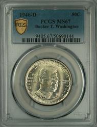 1946-D 50C Booker T Washington MS67 PCGS