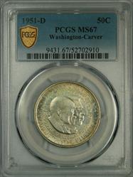 1951-D 50C Washington Carver MS67 PCGS