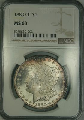 1880-CC Morgan Dollar MS63 NGC