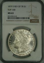 1879-S Reverse of 78 Morgan Dollar MS63 NGC