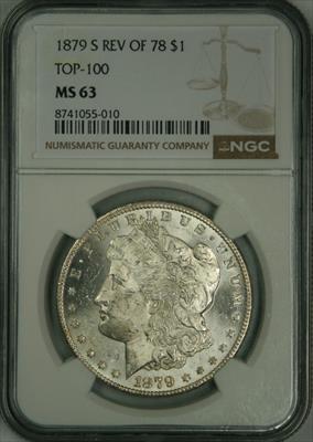 1879-S Reverse of 78 Morgan Dollar MS63 NGC