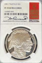 2001 S$1 Buffalo PF70UCAM NGC