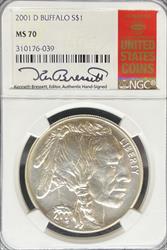 2001-D S$1 Buffalo MS70 NGC
