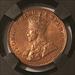 India - British - George V 1936 (B) 1/4 Anna MS67 RB NGC Retro Holder/Peafowl Label