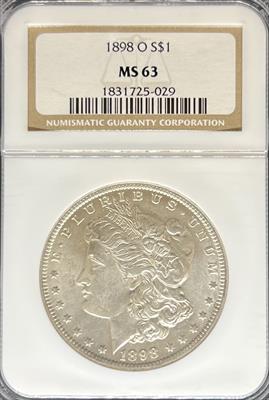 1898-O Morgan Dollar MS63 NGC