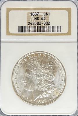 1887 Morgan Dollar MS63 NGC