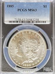 1885 Morgan Dollar MS63 PCGS