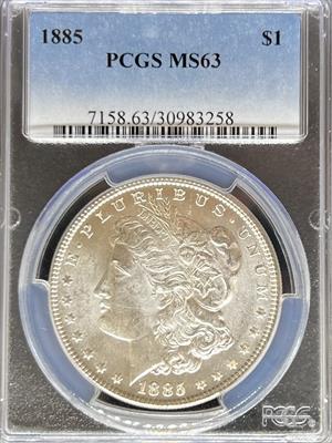 1885 Morgan Dollar MS63 PCGS