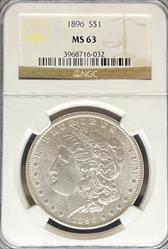 1896 Morgan Dollar MS63 NGC