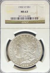1902-O Morgan Dollar MS63 NGC