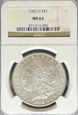 1902-O Morgan Dollar MS63 NGC