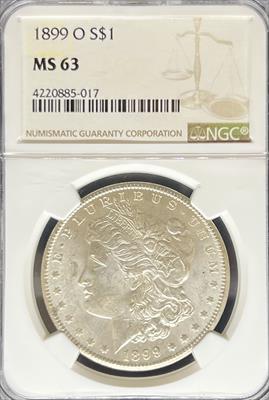 1899-O Morgan Dollar MS63 NGC