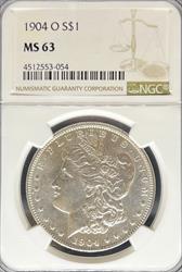 1904-O Morgan Dollar MS63 NGC