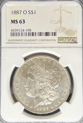 1887-O Morgan Dollar MS63 NGC