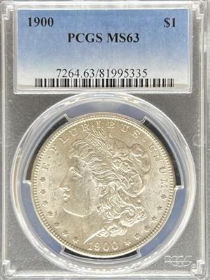 1900 Morgan Dollar MS63 PCGS