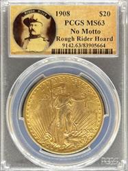 1908 NM $20 St Gaudens MS63 PCGS