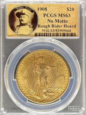 1908 NM $20 St Gaudens MS63 PCGS