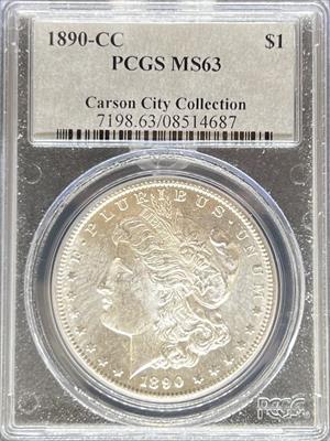 1890-CC Morgan Dollar MS63 PCGS